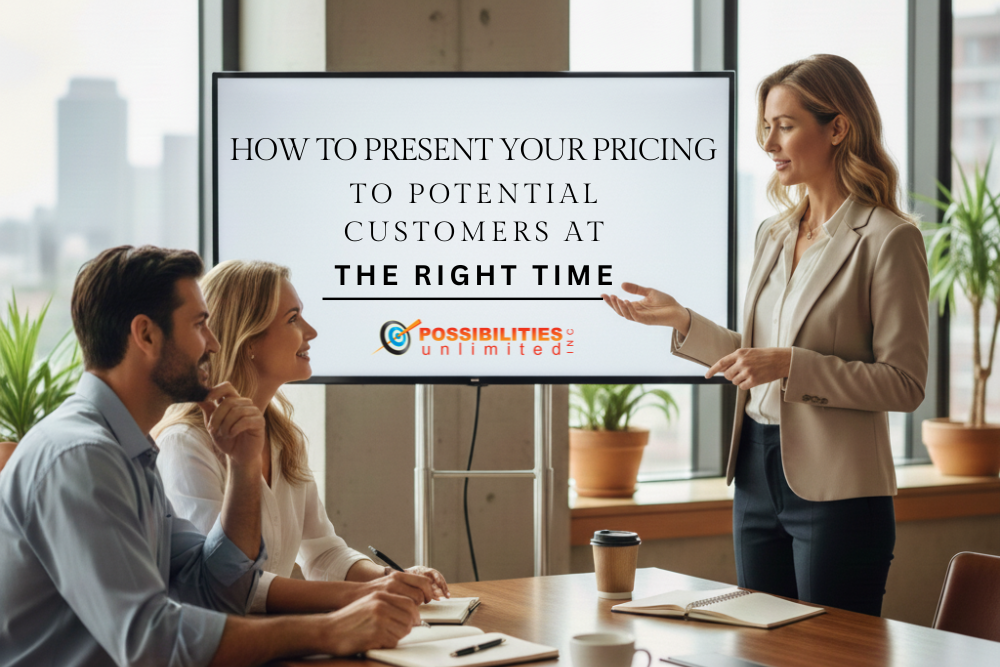 How to Present Your Pricing to Potential Customers At the Right Time